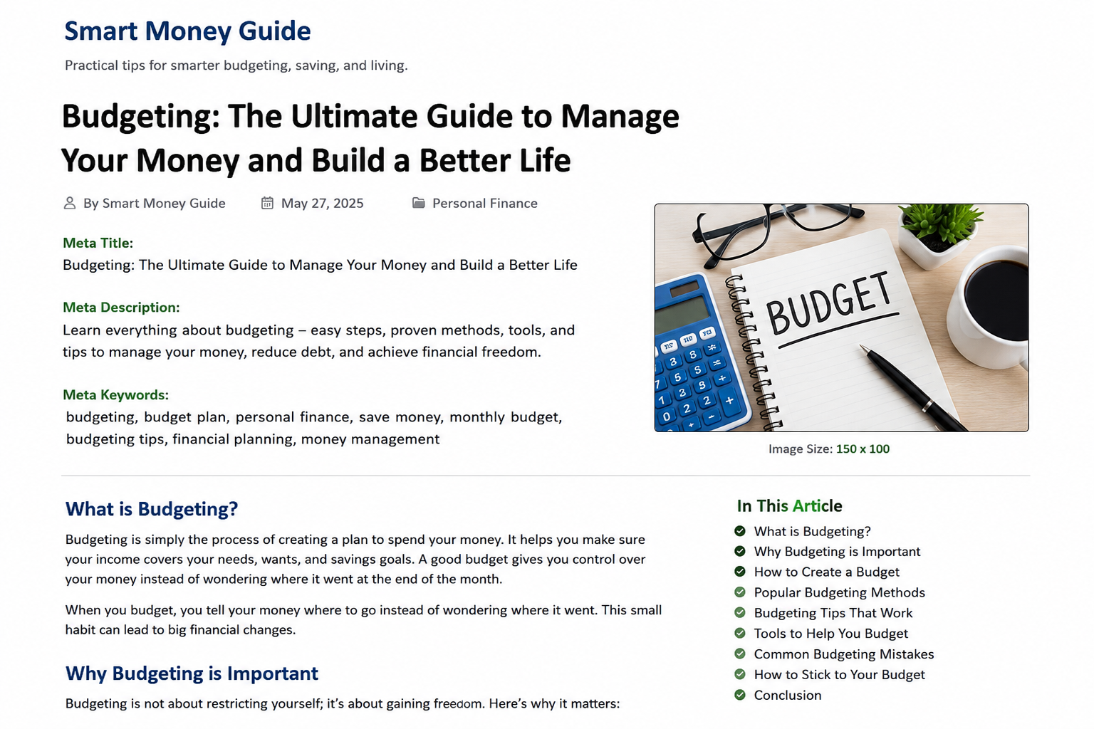 Smart Budget Hub