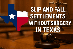 How Much Can You Get for a Slip and Fall Settlement Without Surgery in Texas